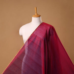 Handloom zari buti chanderi silk fabric 11 - handcrafted