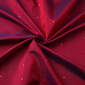 Handloom zari buti chanderi silk fabric 11 - handcrafted
