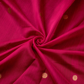 Handloom zari buti chanderi silk fabric 33 - handcrafted