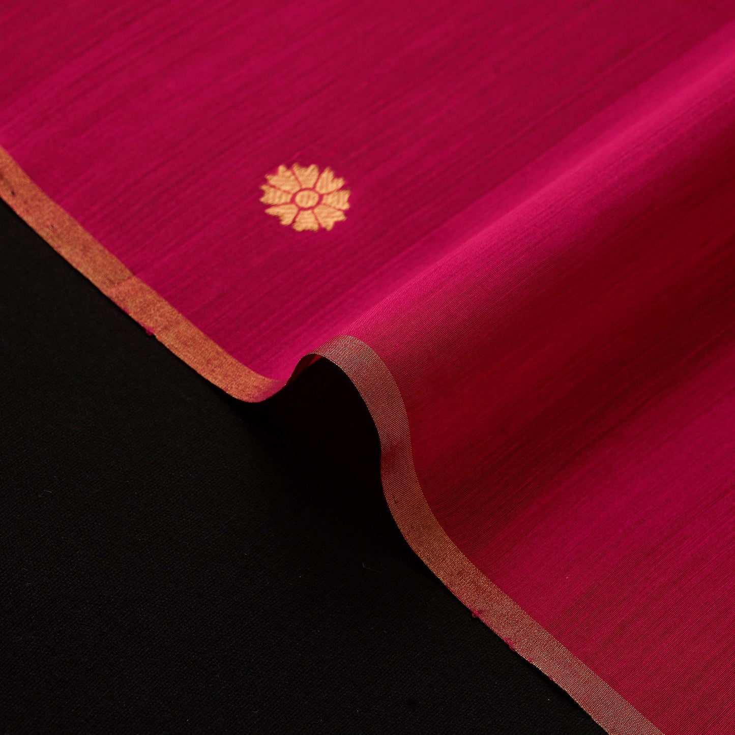 Handloom zari buti chanderi silk fabric 33 - handcrafted