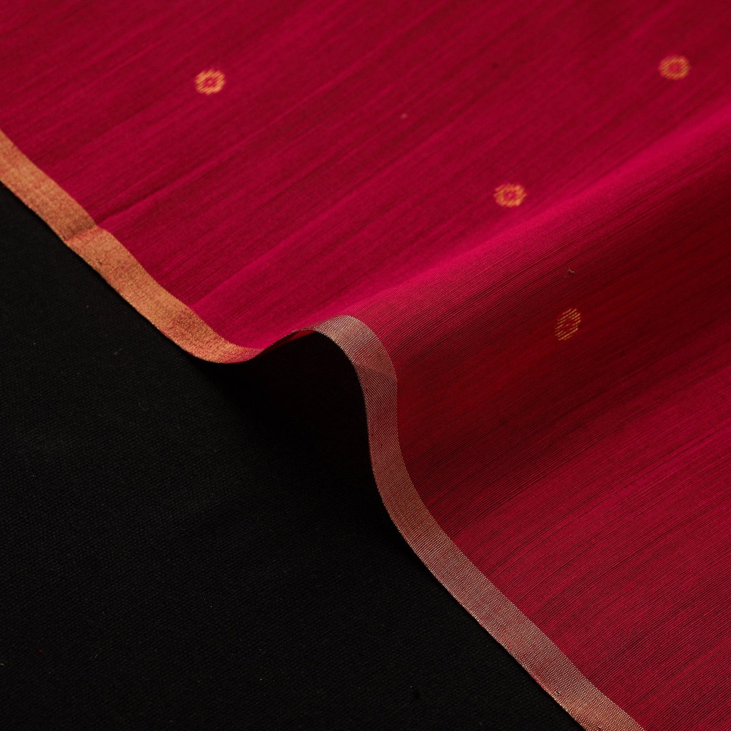 Handloom zari buti chanderi silk fabric 39 - handcrafted