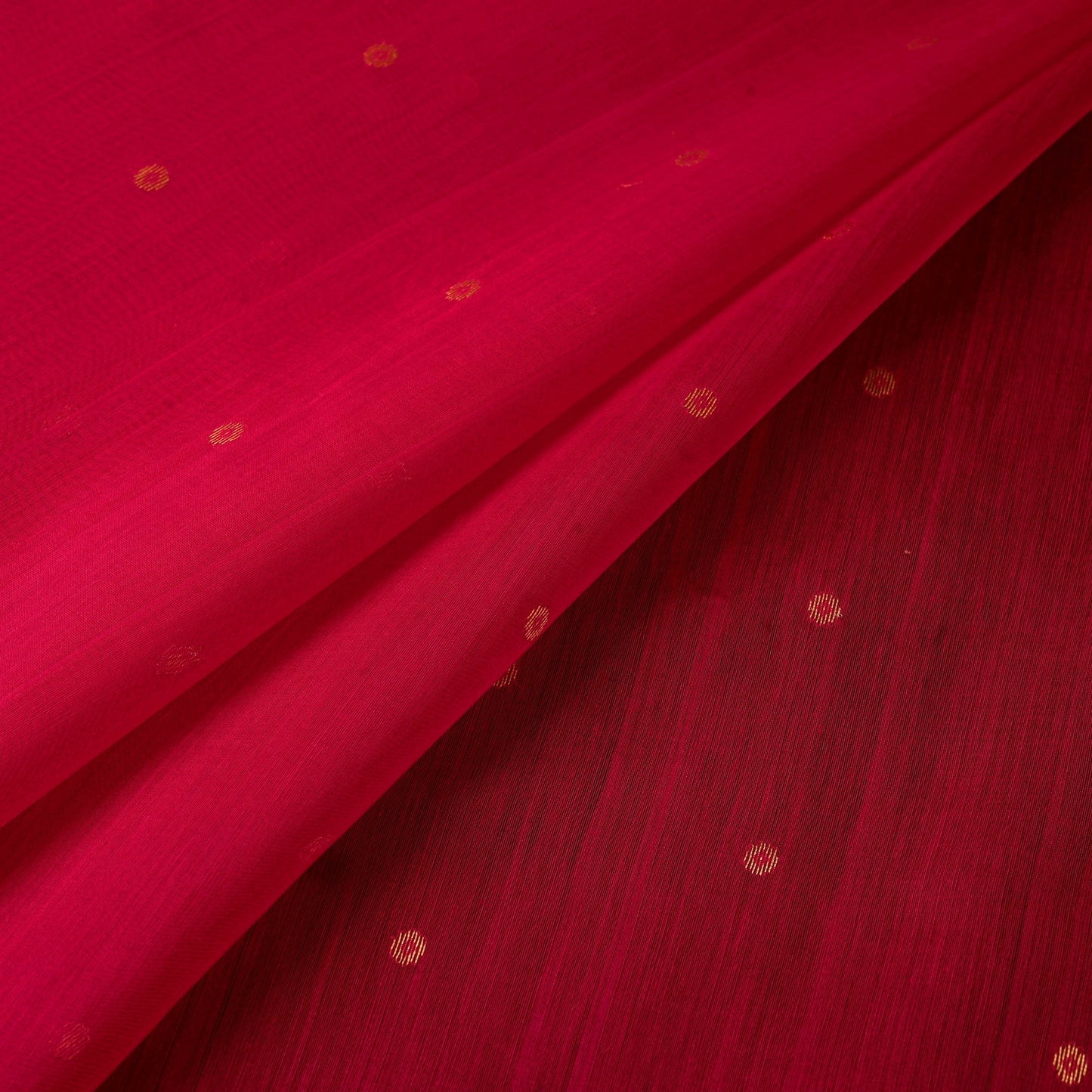 Handloom zari buti chanderi silk fabric 39 - handcrafted