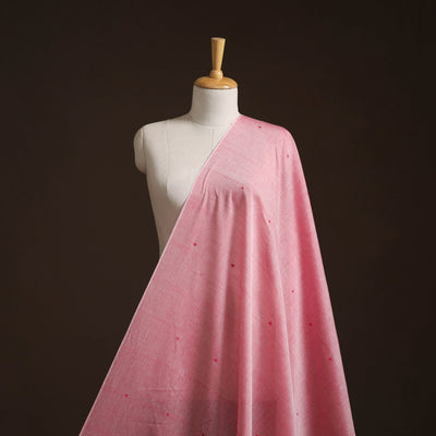 Handloom zari buti mercerised cotton chanderi fabric 02