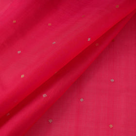 Handloom zari buti pure chanderi silk fabric 02