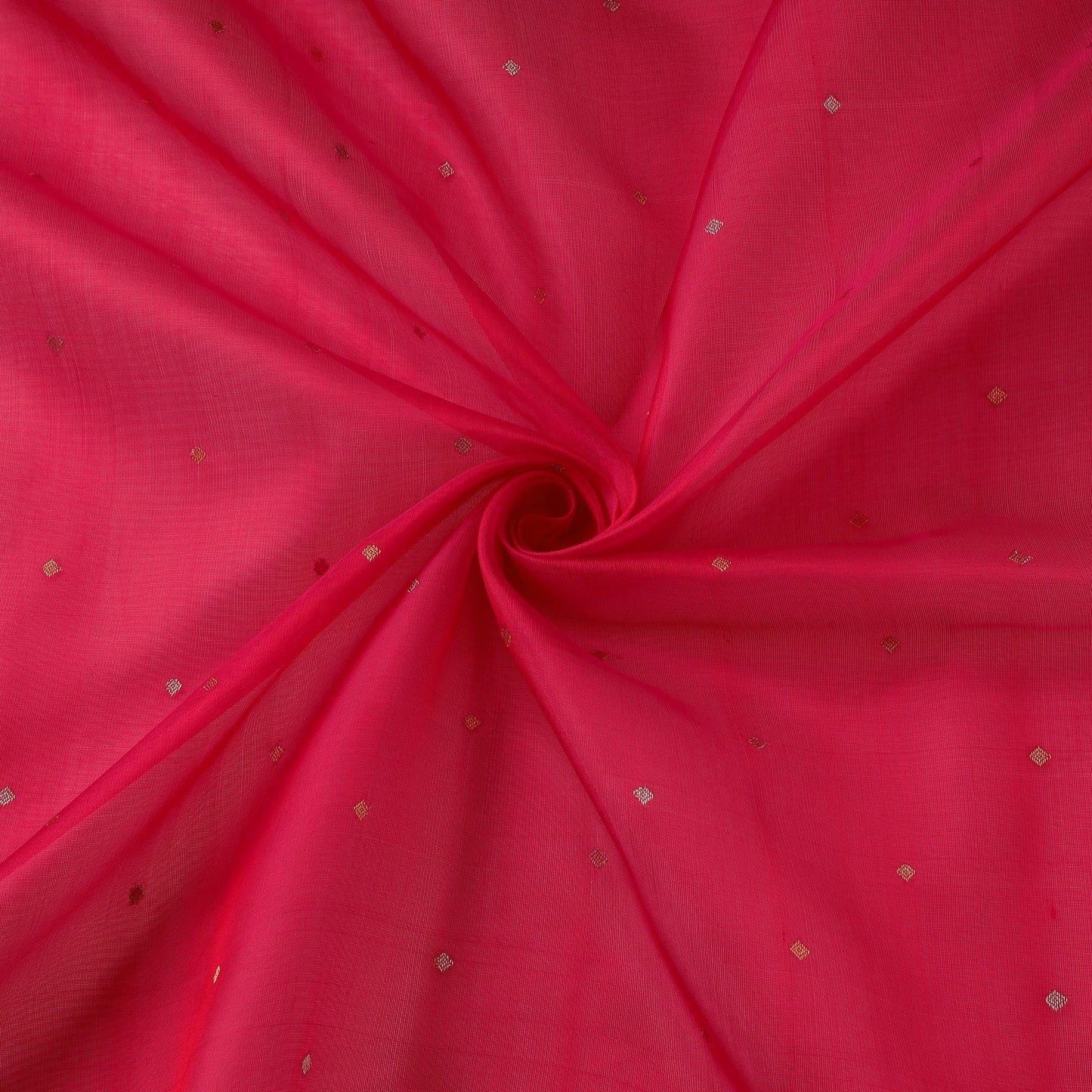 Handloom zari buti pure chanderi silk fabric 02