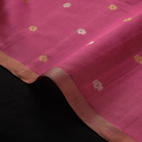 Handloom zari buti pure chanderi silk fabric 04