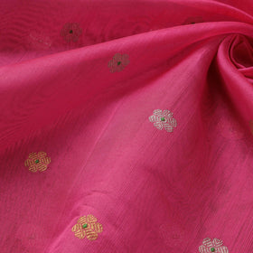 Handloom zari buti pure chanderi silk fabric 04