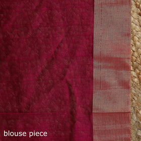 Handloom zari work chanderi silk saree 02 - handcrafted
