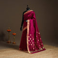 Handloom zari work chanderi silk saree 02 - handcrafted