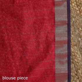 Handloom zari work chanderi silk saree 23 - handcrafted