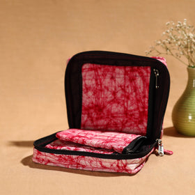 Pink Multipurpose Jewellery Bag with 4 Storage Pockets