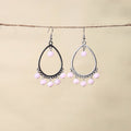 Pink - handmade beaded earrings 13 - handcrafted