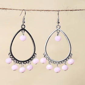 Pink - handmade beaded earrings 13 - handcrafted