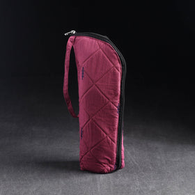 Pink Handmade Cotton 1L Water Bottle Cover