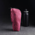 Pink Handmade Cotton 1L Water Bottle Cover