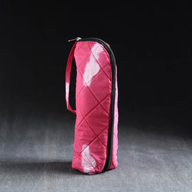 Pink Handmade Cotton 1L Water Bottle Cover