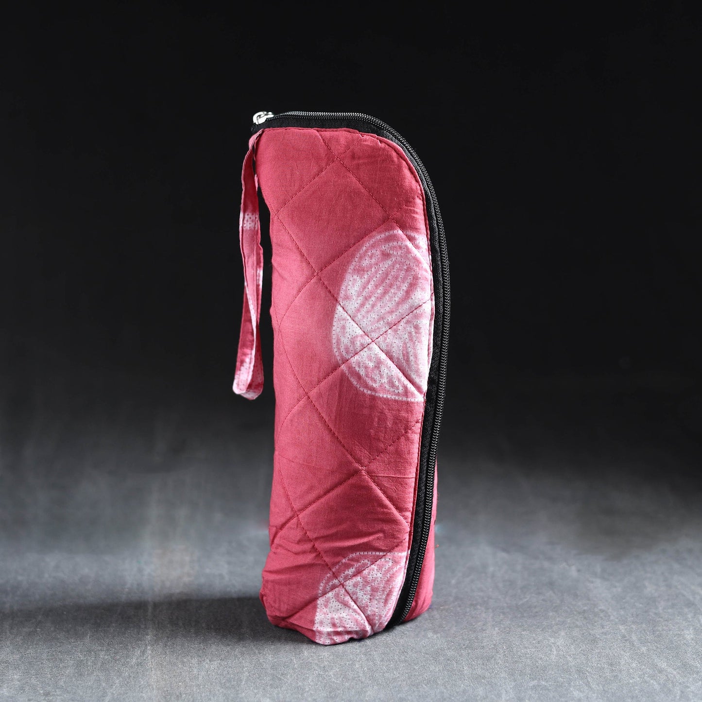 Pink Handmade Cotton 1L Water Bottle Cover