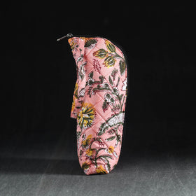 Pink Handmade Cotton 1L Water Bottle Cover