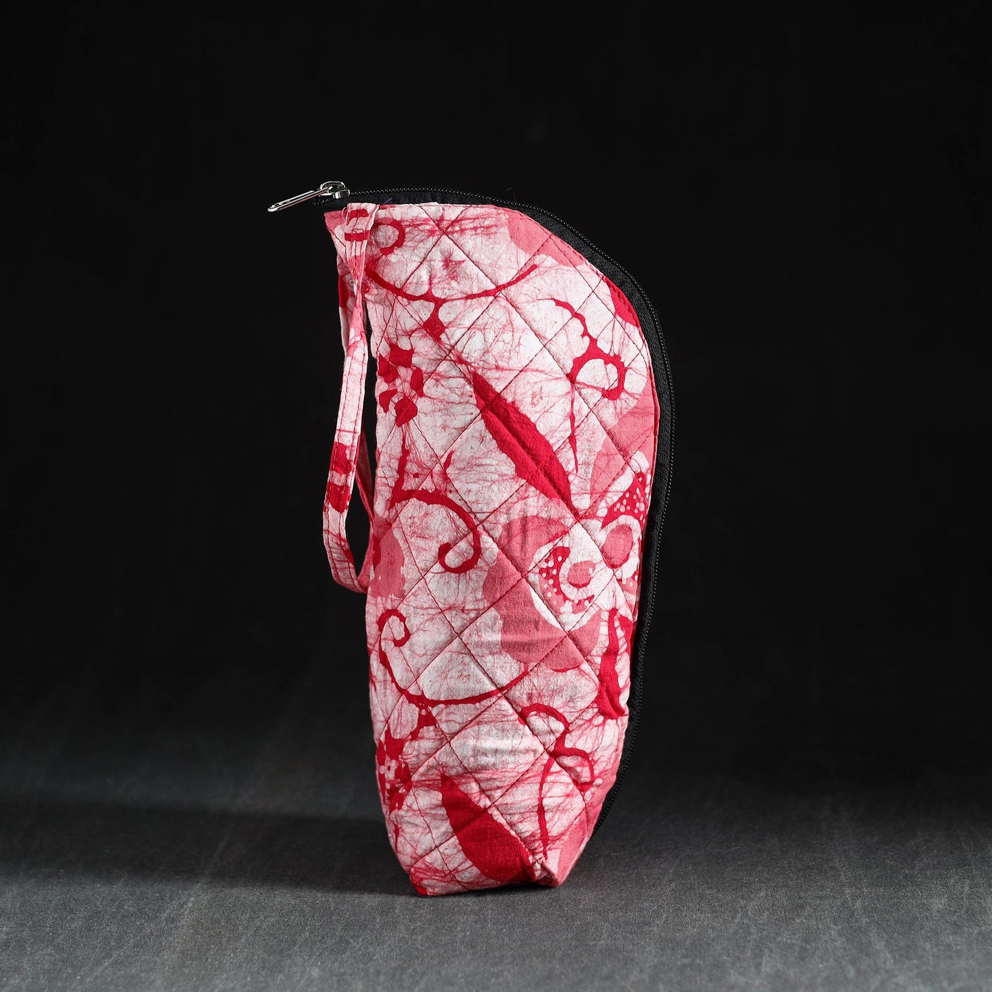 Pink Handmade Cotton 1L Water Bottle Cover