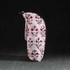 Pink Handmade Cotton 1L Water Bottle Cover