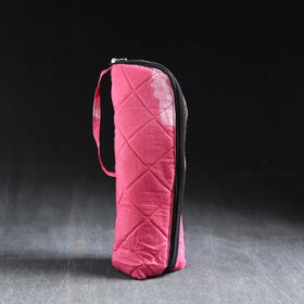 Pink Handmade Cotton 1L Water Bottle Cover