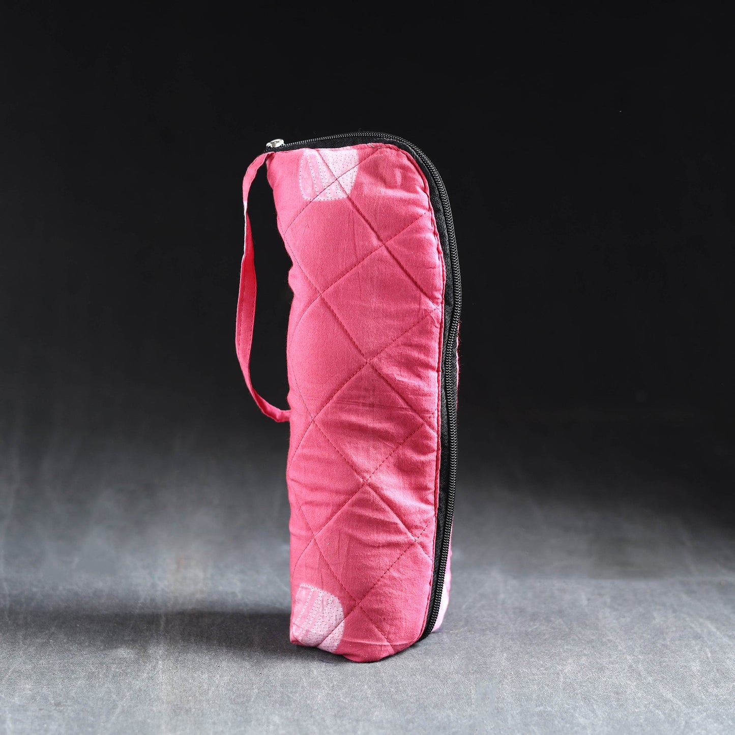 Pink Handmade Cotton 1L Water Bottle Cover