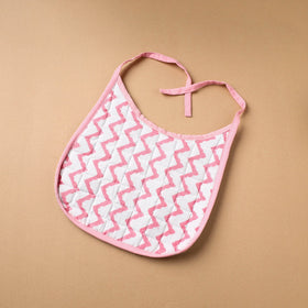 Pink Handmade Cotton Baby Bib