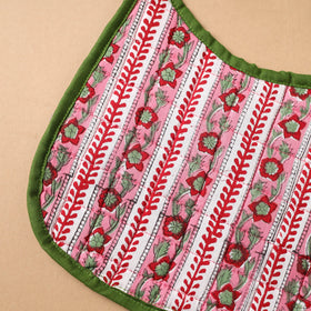 Pink Handmade Cotton Baby Bib