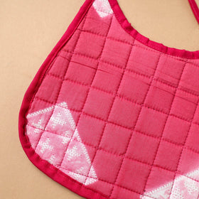Pink Handmade Cotton Baby Bib