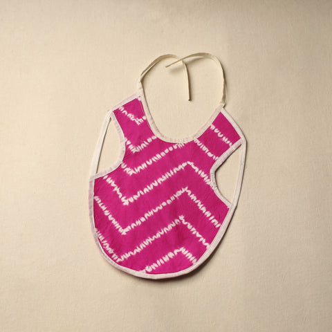 Pink Handmade Cotton Baby Bib