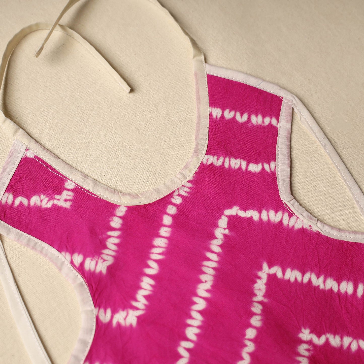 Pink Handmade Cotton Baby Bib