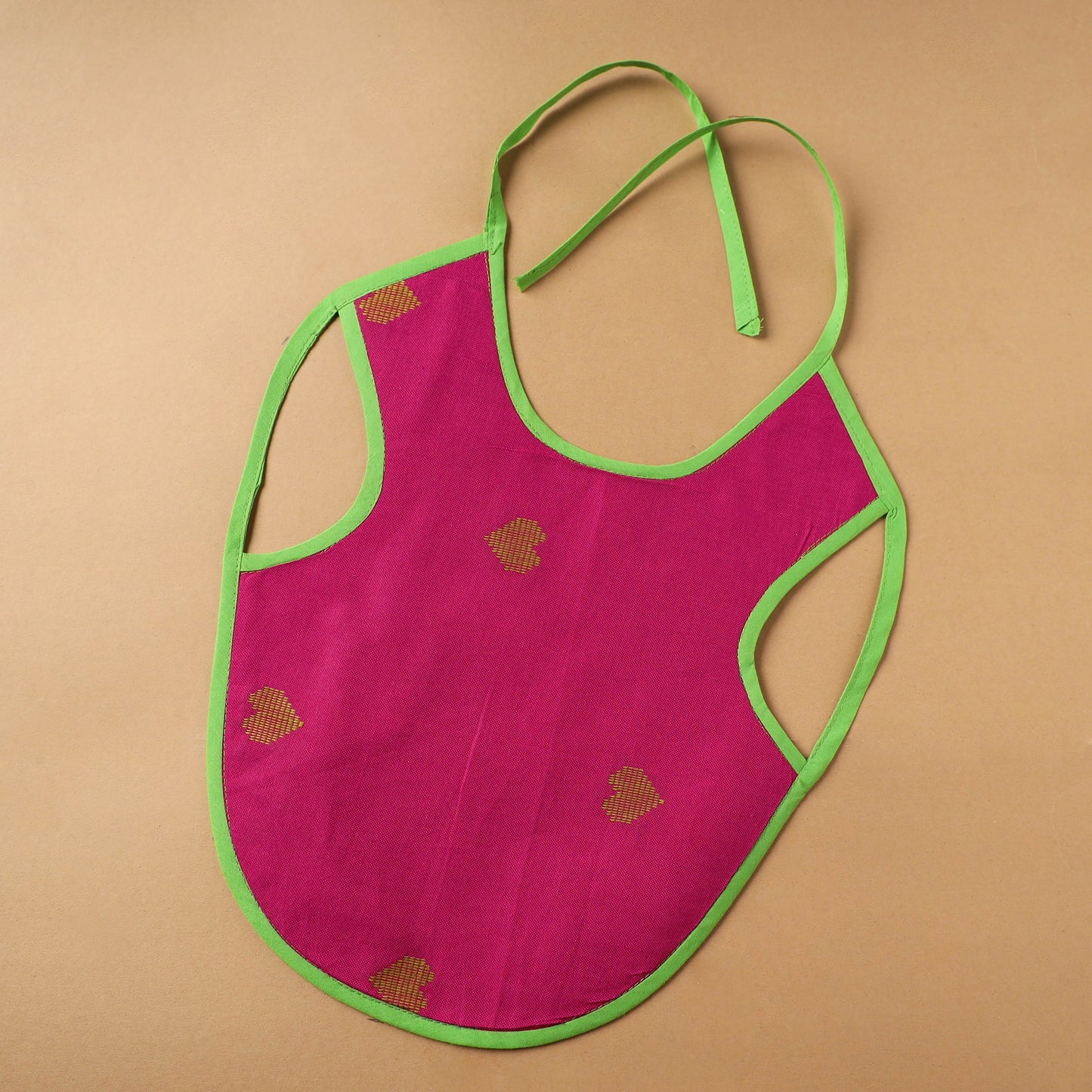 Buy Pink Handmade Cotton Baby Bib