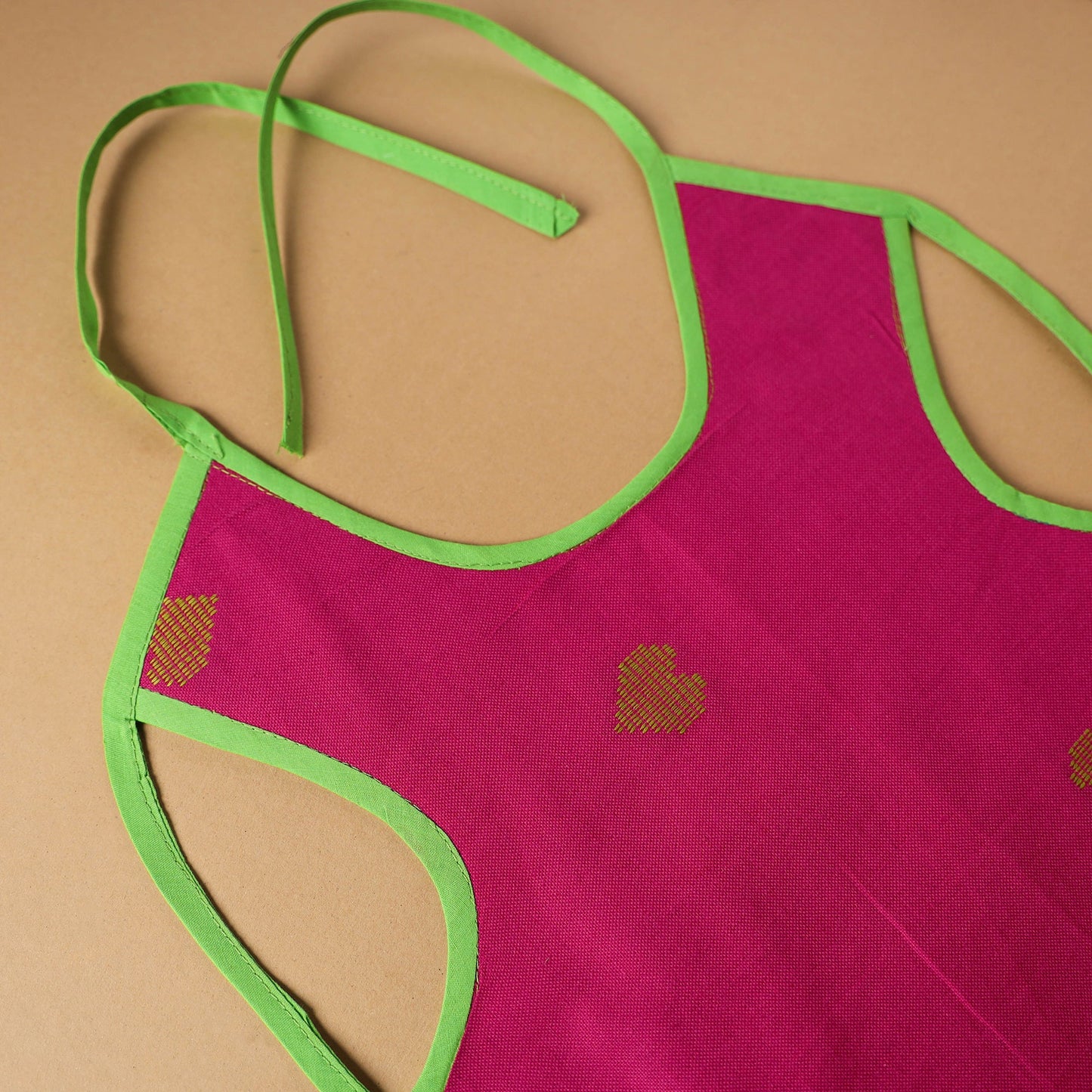 Buy Pink Handmade Cotton Baby Bib