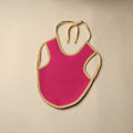 Pink Handmade Cotton Baby Bib