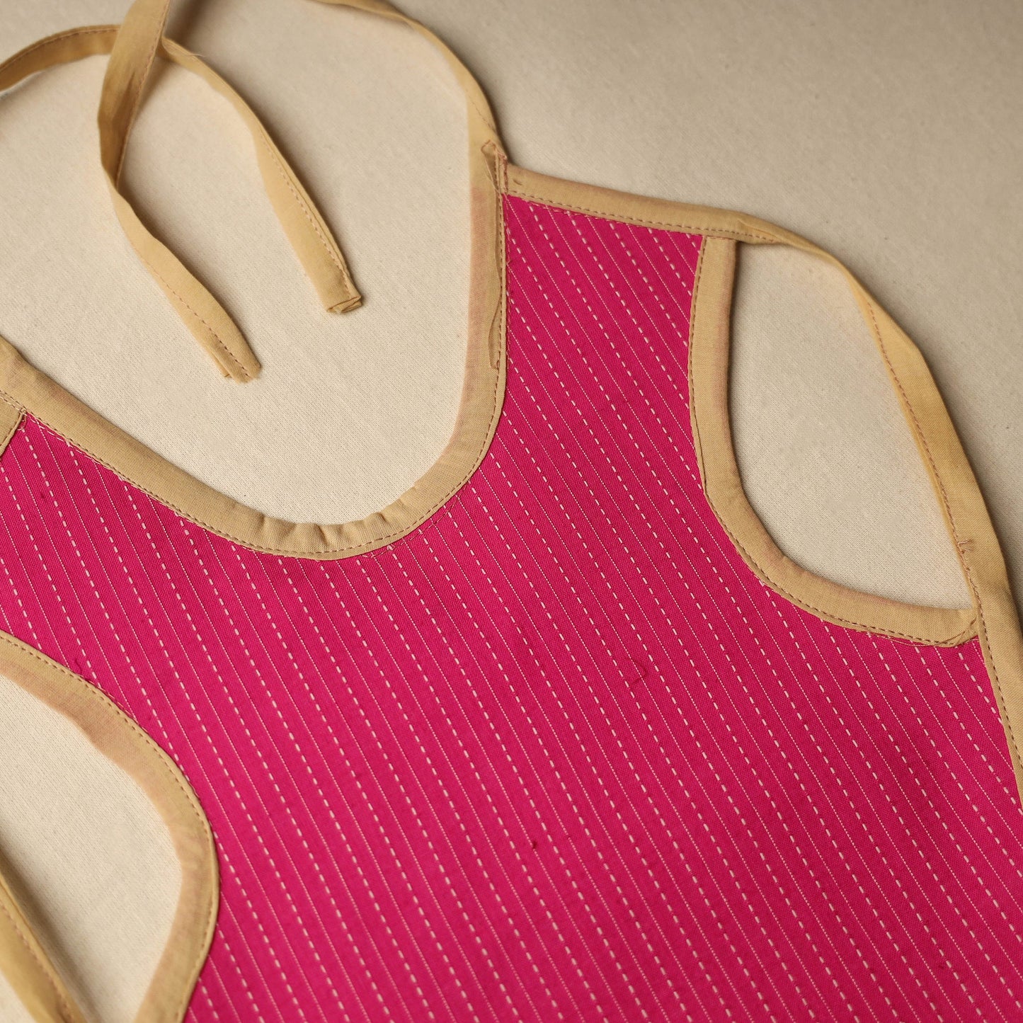 Pink Handmade Cotton Baby Bib