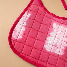 Pink Handmade Cotton Baby Bib