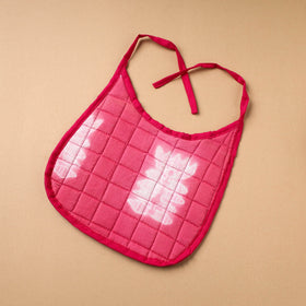 Pink Handmade Cotton Baby Bib