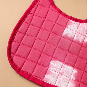Pink Handmade Cotton Baby Bib