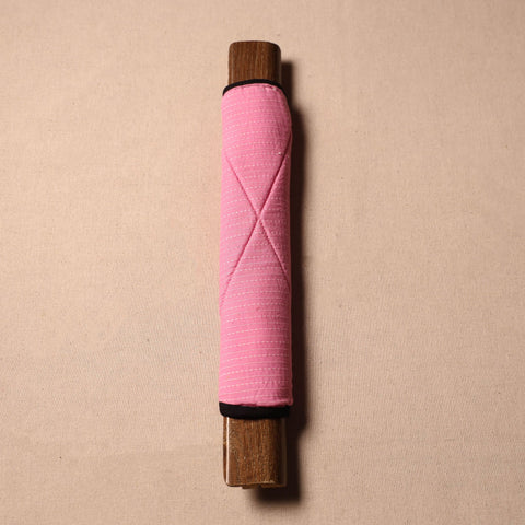 Buy Handmade Cotton Pink Fridge Handle Cover 198