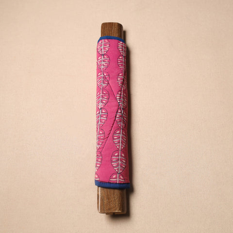 Buy Handmade Cotton Pink Fridge Handle Cover