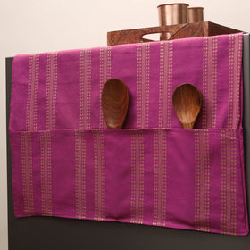 Handmade Cotton Fridge Top Cover with Multiple Pockets