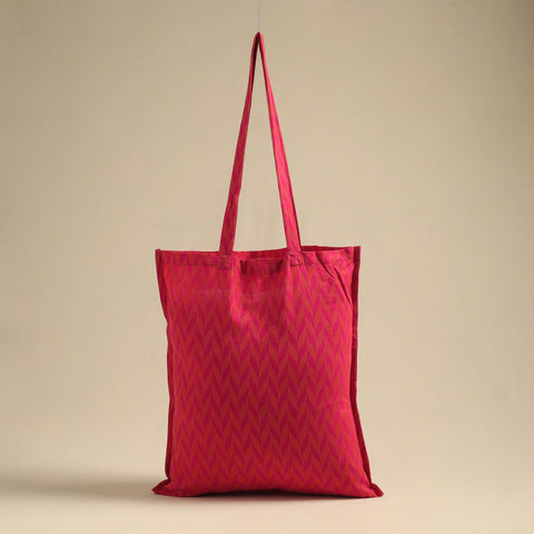 Pink Handmade Cotton Jhola Bag