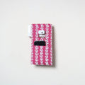 Pink Handmade Cotton Mobile Charging Holder