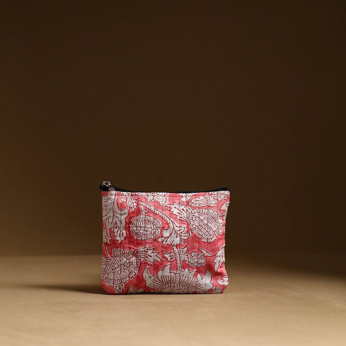 Pink - handmade cotton multipurpose utility pouches (set