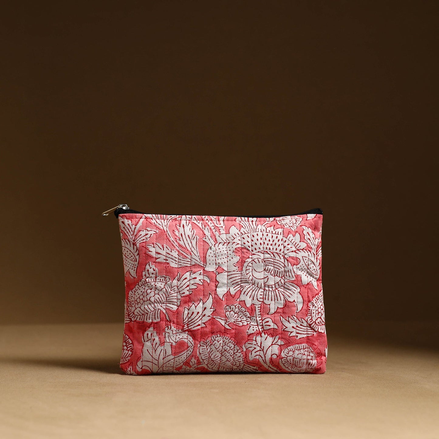 Pink - handmade cotton multipurpose utility pouches (set