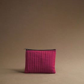 Pink - handmade cotton multipurpose utility pouches (set