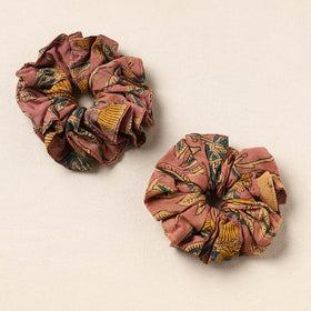 Pink Handmade Cotton Rubber Bands/Scrunchies