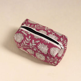  Pink Handmade Cotton Toiletry Bag 