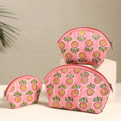 Handmade Cotton Toiletry Bags (Set of 3) 158 