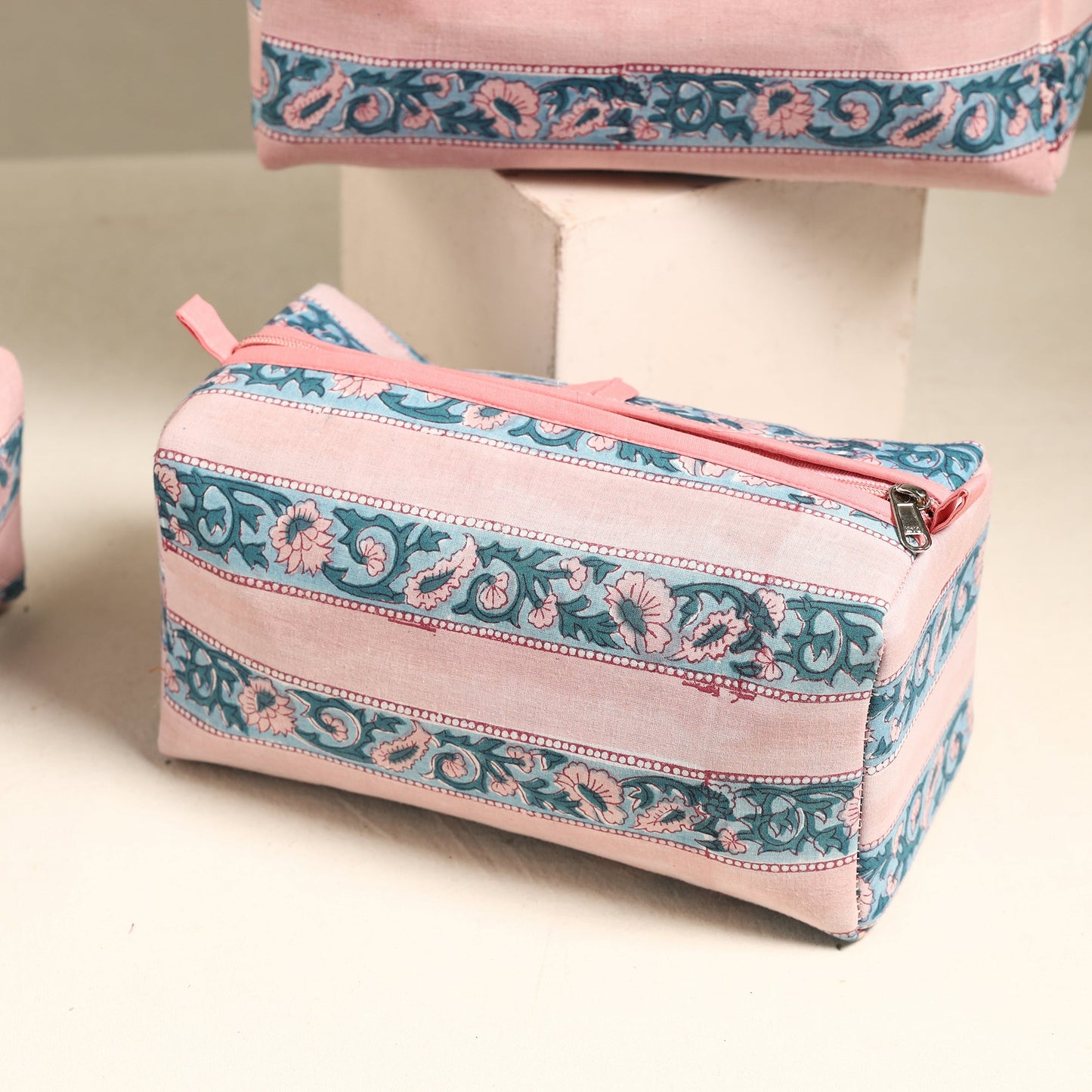  Handmade Cotton Toiletry Bags (Set of 3) 77 